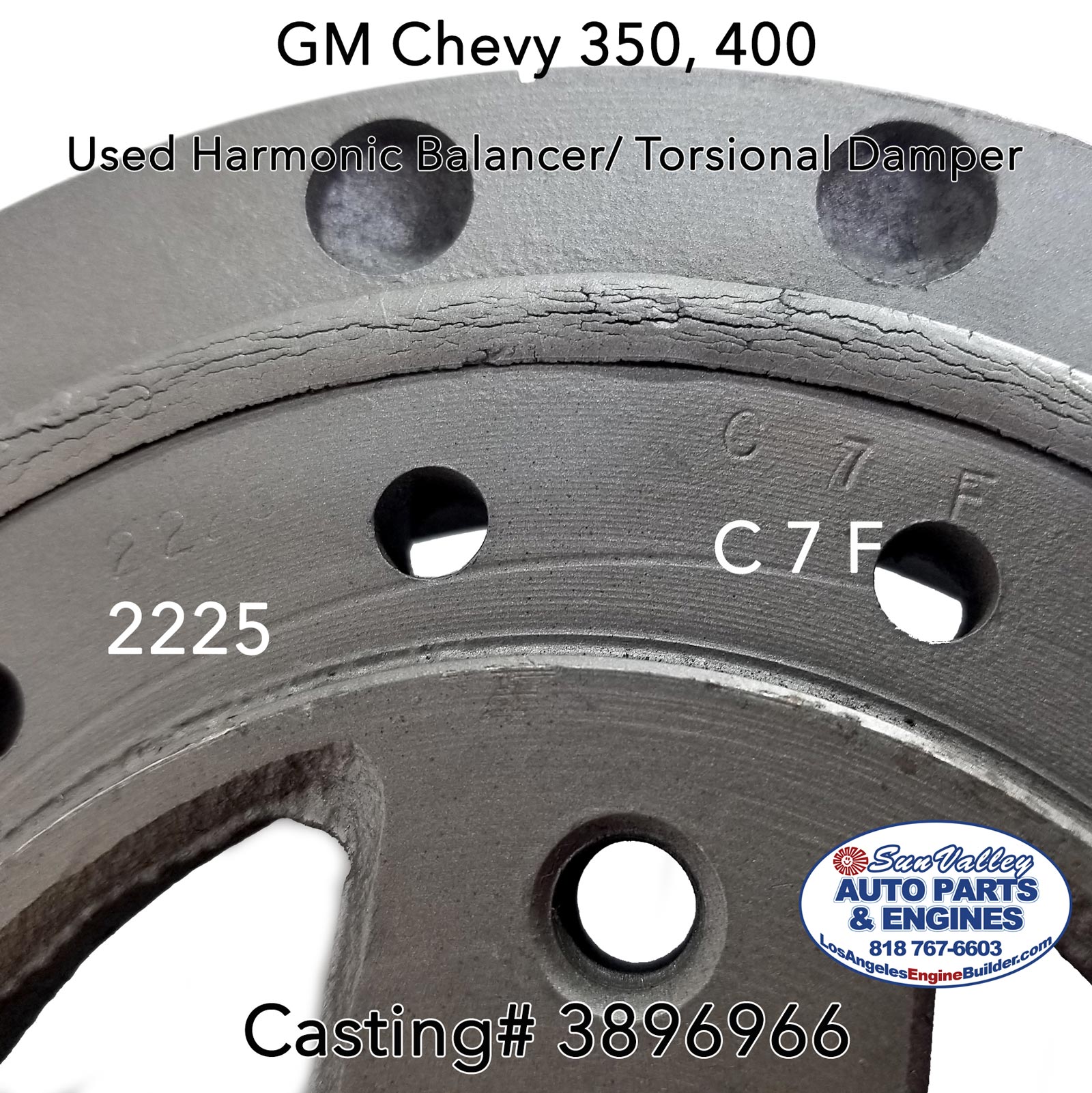 Harmonic Balancer 3896966. Codes 2225, C7F