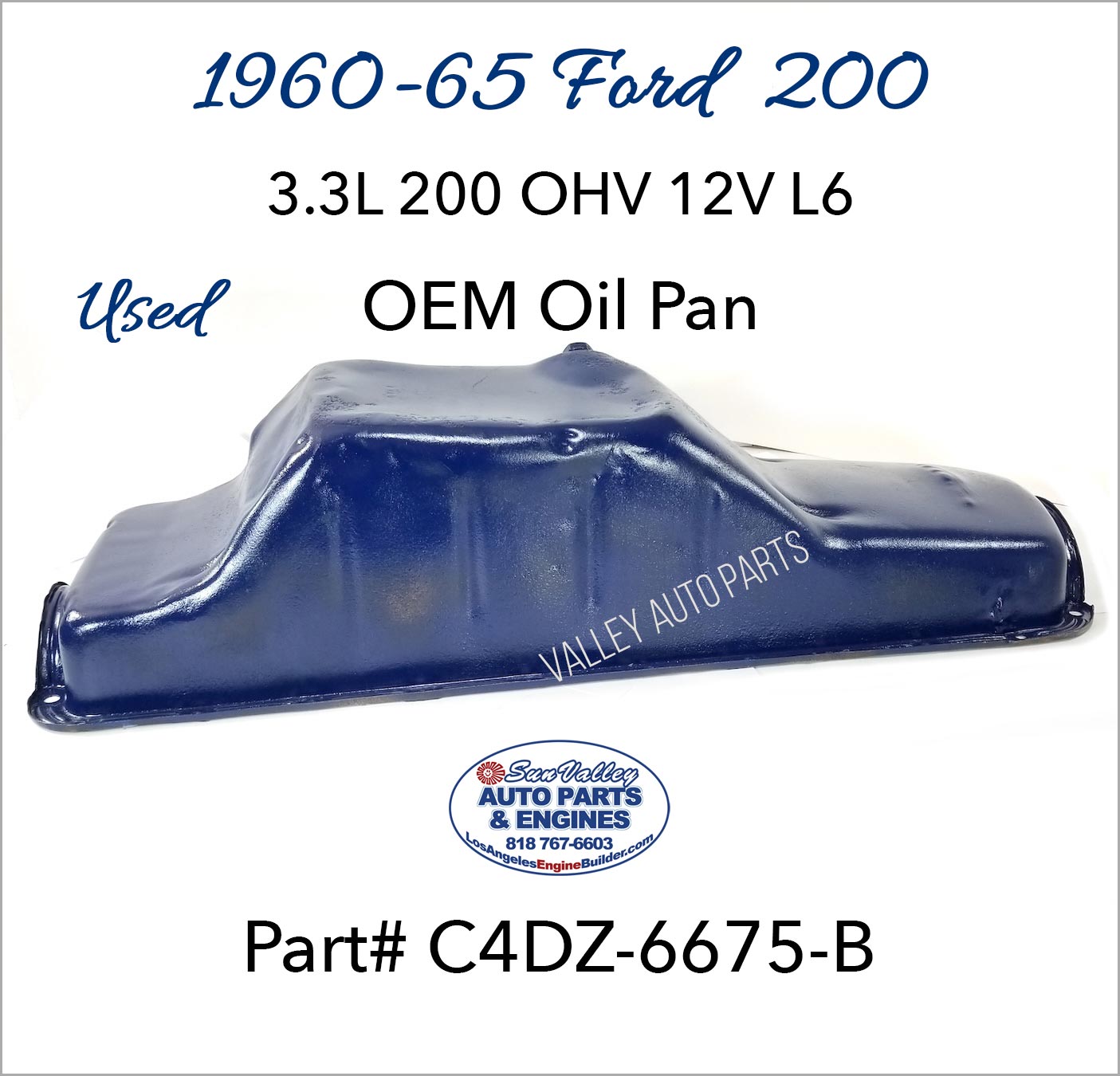 Used 60-65 Ford 170, 200 OEM Oil Pan