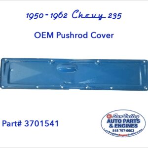OEM 1950-62 Chevy 235 Valve Push Rod Cover. Front view