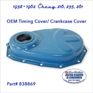 OEM 1938-62 Chevy 216, 235, 261 Timing Crankcase Cover 838869